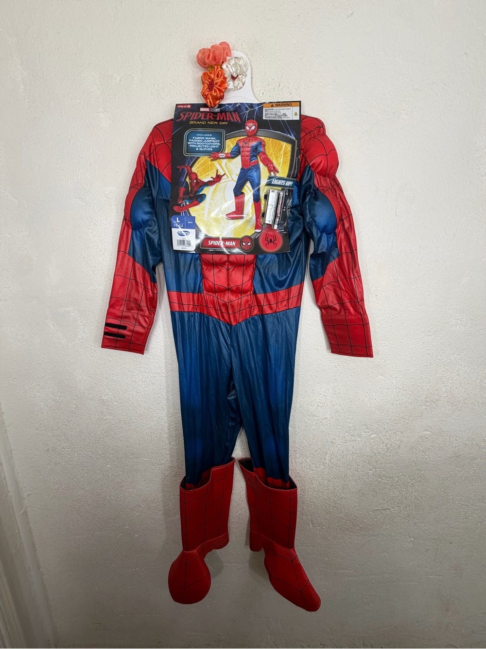Jazwares Marvel Spider-Man "Brand New Day" Light-Up Costume Boys L (10-12)